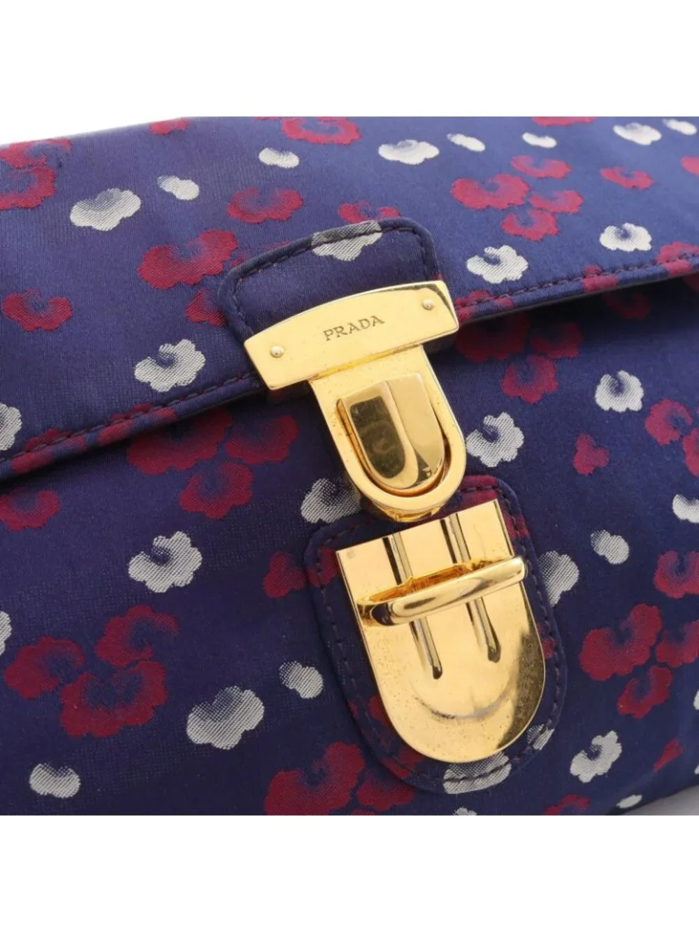 Prada Shoulder Bag Navy Nylon